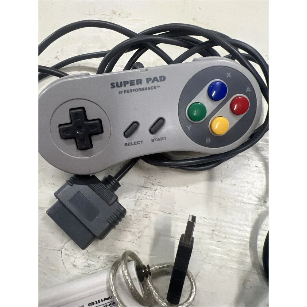 Nintendo Super Pad Sing Star MicrophonePS2 And 1 USB Plug Adaptor Untested Othe